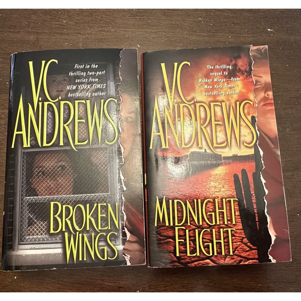 Complete BROKEN WINGS Series Broken Wings & Midnight Flight V.C. Andrews Lot